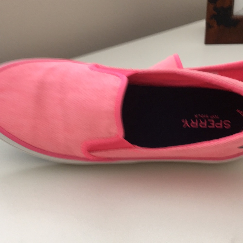 Pink Sperry shoes